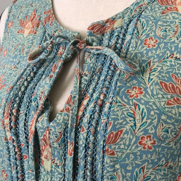 ANTHROPOLOGIE DANIEL RAINN Sleeveless Plaquette floral Top | M - Picture 4 of 12